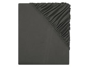 Livarno home Jersey hoeslaken 90-100 x 200 cm (Donkergrijs)