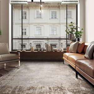 Easy Living  Vloerkleed Kuza Border Beige Rug -