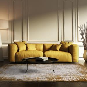 Easy Living  Vloerkleed Kuza Border Gold Rug -