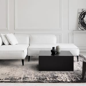 Easy Living  Vloerkleed Kuza Border Grey Rug -