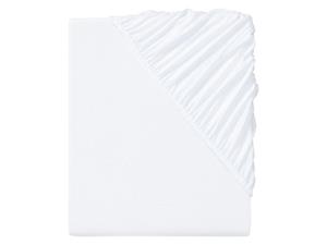 Livarno home Molton hoeslaken CVC Jersey 140 - 160x200x25 cm (Wit)