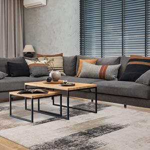 Easy Living  Vloerkleed Kuza Lines Beige Rug -