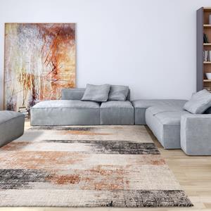 Easy Living  Vloerkleed Kuza Lines Terracotta Rug -