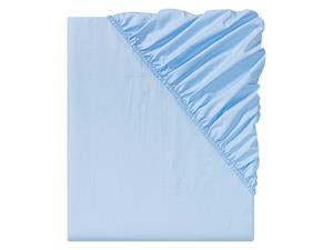 Livarno home Percal hoeslaken 180-200 x 200 cm (Lichtblauw)
