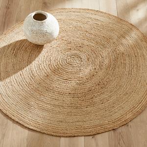 AM.PM Rond vloerkleedØ160 cm in jute, handgevlochten, Hempy