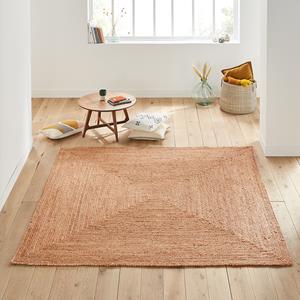 LA REDOUTE INTERIEURS Vierkant vloerkleed in jute, Aftas