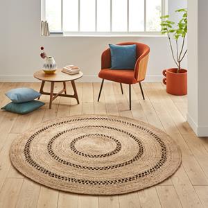 LA REDOUTE INTERIEURS Rond vloerkleed in jute, Aftas