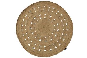 Bakero Vloerkleed Roxi rond handgemaakt jute wol | 