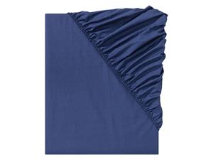 Livarno home Percal hoeslaken 180-200 x 200 cm (Blauw)