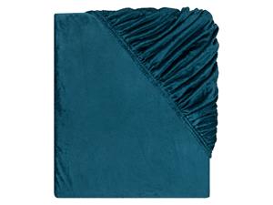 Livarno home Pluche hoeslaken 140-160 x 200 cm (Petrol)
