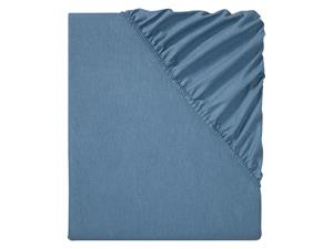 Livarno home Flanellen hoeslaken 140-160 x 200 cm (Blauw)