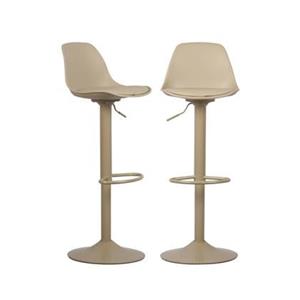 Sweeek  Verstelbare barkruk 61,5|83,5cm kunstleer (set van 2)
