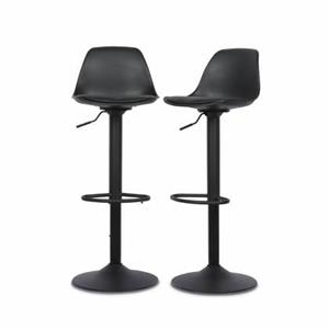 Sweeek  Verstelbare barkruk 61,5|83,5cm kunstleer (set van 2)