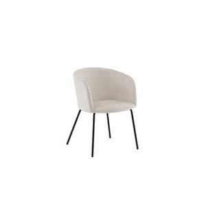 Fjôrd  Eetkamerstoel Beige - Velvet - Berit