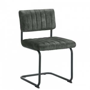 Woonexpress Eetkamerstoel Epse - Groen - Fluweel - 50x84x55cm (BxHxD)
