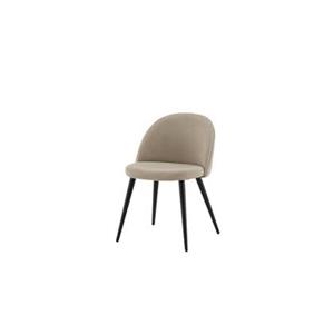 Svea  Zako eetkamerstoel - ruitpatroon - linnnenlook - beige