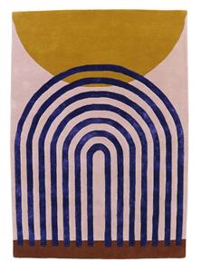 Finarte  Vloerkleed Atrium Wool Rug Pink-Gold - 140x200 cm