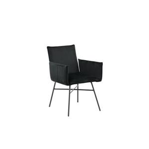 Fjôrd  Eetkamerstoel Zwart - Velvet - Petra