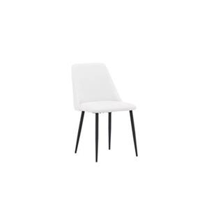 Fjôrd  Eetkamerstoel Wit|Zwart - PU Leer - Night - Set van 2