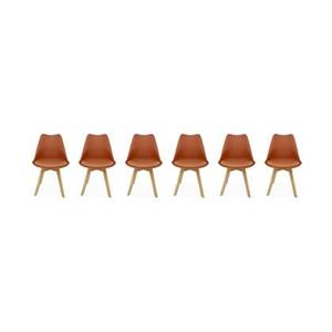 Sweeek  Set van 6 eetkamerstoelen, 42x55x81cm