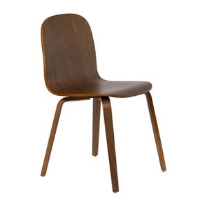 Xenos Eetkamerstoel Nordic - bruin - 80x53x42.5 cm