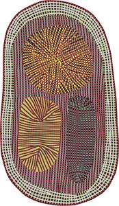 Moooi Carpets  Rond vloerkleed Amoeba Wol - 393x252 cm