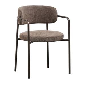 Bronx71 Velvet eetkamerstoel Gio bruin