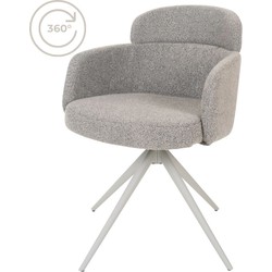 Home67  Eetkamerstoel Chase - Bouclé - Brown