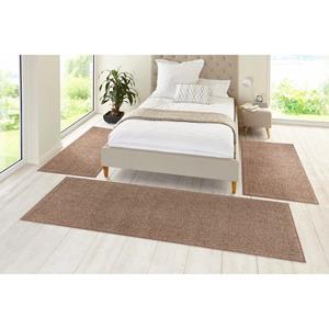 HANSE Home Set slaapkamerkleedjes Pure 100 Korte pool, unikleur, vloerkleed, bedloper, slaapkamerkleed, loper