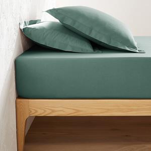 LA REDOUTE INTERIEURS Effen hoeslaken in tergal, omslag 25 cm, Scenario