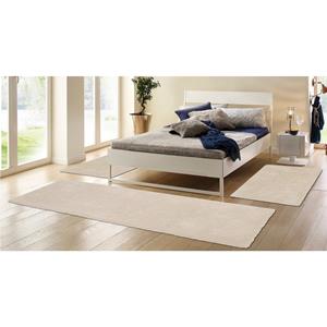 My home Set slaapkamerkleedjes met hoge pool Magong uni, unikleurig slaapkamerkleed, loperset, slaapkamer, kinderkamer