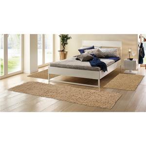 Böing Carpet Set slaapkamerkleedjes Flokati 1500 g Slaapkamerkleed, loperset, unikleuren, zuivere wol, met de hand geweven