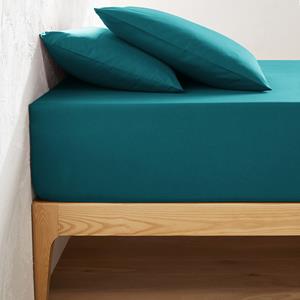 LA REDOUTE INTERIEURS Effen hoeslaken in katoen, omslag 32 cm, Scenario