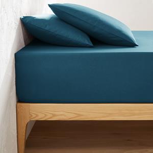 LA REDOUTE INTERIEURS Effen hoeslaken in katoen, omslag 32 cm, Scenario