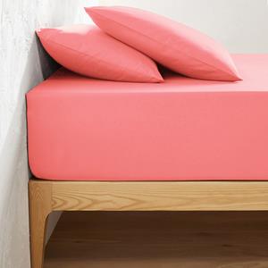 LA REDOUTE INTERIEURS Effen hoeslaken in katoen, omslag 32 cm, Scenario