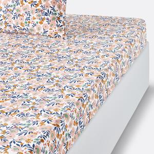LA REDOUTE INTERIEURS Hoeslaken in perkalkatoen, omslag 30 cm Ohara