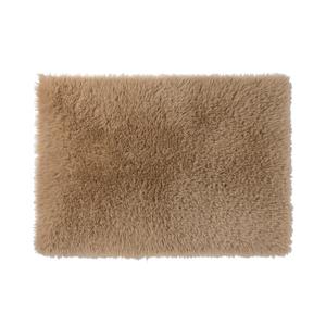 Xenos Vloerkleed hoogpolig - bruin - 60x90 cm