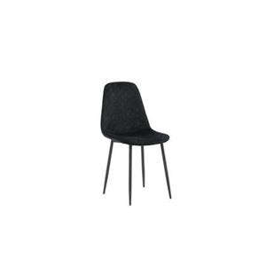 Fjôrd  Eetkamerstoel Zwart - Velvet - Polar - Set van 2
