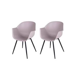 MaximaVida Eetkamerstoel Cuyp XXL taupe 2 stuks