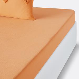 LA REDOUTE INTERIEURS Hoeslaken in katoen voor dikke matras, Assa oker