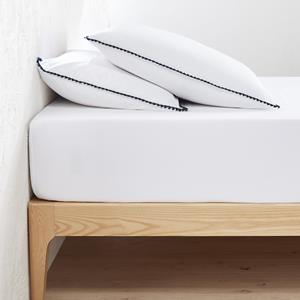 LA REDOUTE INTERIEURS Effen hoeslaken in gewassen katoen, omslag 25 cm, Merida
