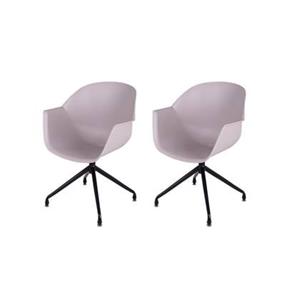 MaximaVida Eetkamerstoel Cuyp XXL taupe 2 stuks