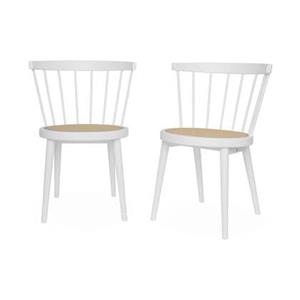 Sweeek  Hout en rotan stoel, set van 2