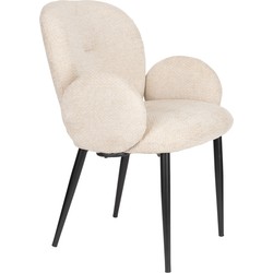 Housecraft Living Alaz Eetkamerstoelen Off-white - Set van 2