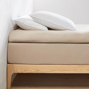 LA REDOUTE INTERIEURS Hoeslaken in jersey voor topdekmatras, 30% recycled katoen