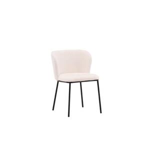 Rebellenclub Ika Eetkamerstoel - Set van 2 - Wit bouclé