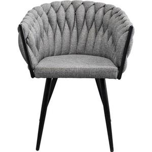 Kare Design Dean Stoel met armleuningen grijs