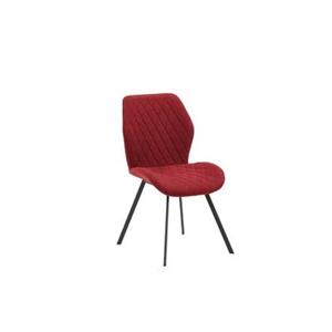 Fjôrd  Eetkamerstoel Rood - Stof - Gemma - Set van 2