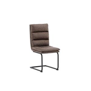 Fjôrd  Eetkamerstoel Bruin - Microfiber - Zizo - Set van 2