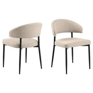 Giga Living  Eetkamerstoel Catania Beige - Set van 2